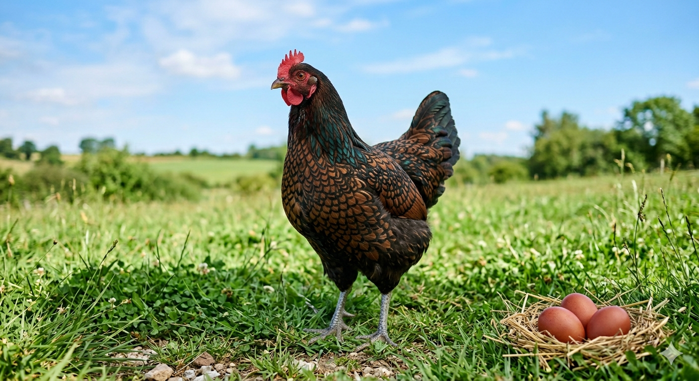 Bantam Barnevelder Hen